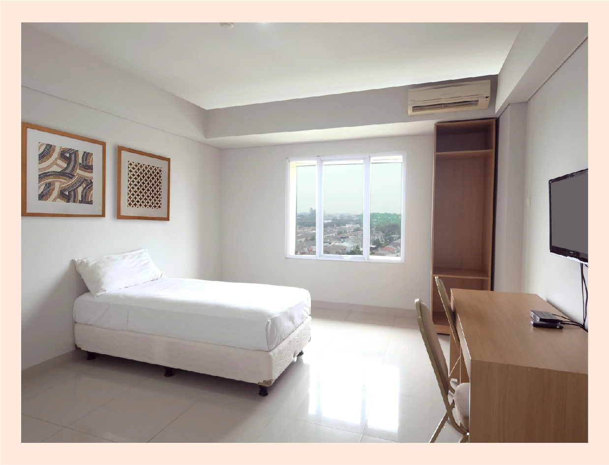 Contoh kamar tidur di Apartemen Beverly